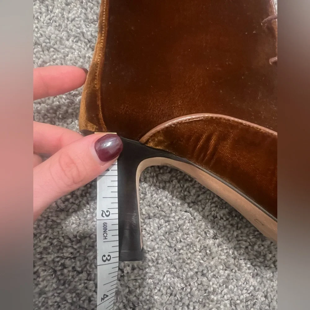 NWOB Doen Dasha Boots in Hickory Velvet Sz 41 - Picture 8 of 9